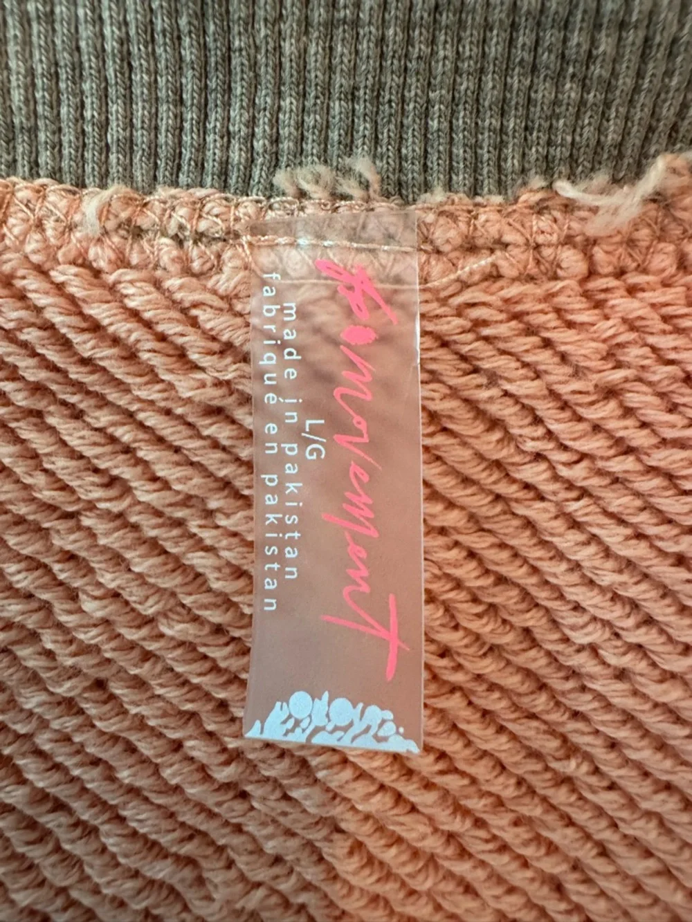 FP Movement by Free People Pullover in Melon and Papaya Size L NWT - Picture 7 of 9